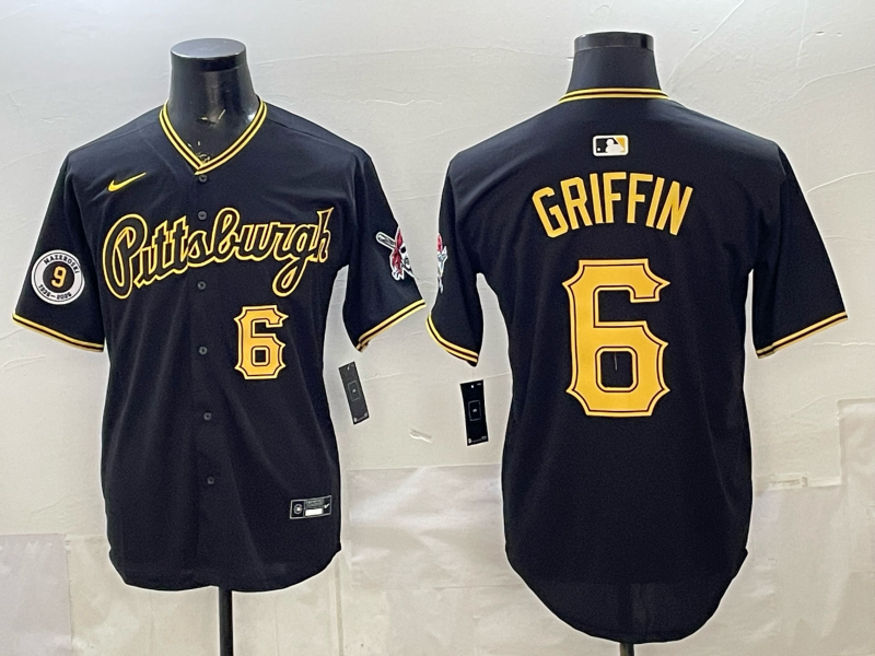 Men Pittsburgh Pirates #6 Griffin black Game 2026 Nike MLB Jersey 0401002->pittsburgh pirates->MLB Jersey